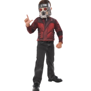 Guardians Of The Galaxy Boys Star Lord Muscle Chest Shirt Set - All