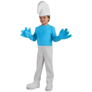 Kids Deluxe Smurf Costume - Small