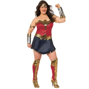 Justice League Movie Wonder Woman Adult Plus Costume - One Size