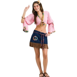 Sexy Hippie Chickie Adult Costume - All
