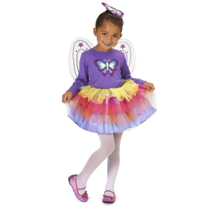 Neon Purple Butterfly Child Costume - Small