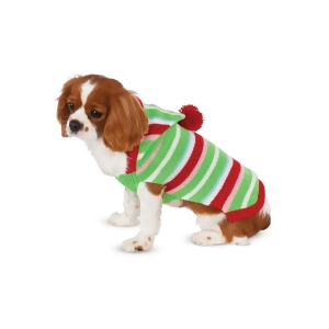 Candy Striped Sweater Pet Costume - Small