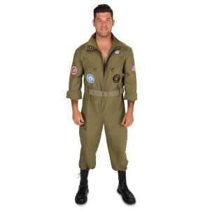Military Fighter Pilot Jumpsuit Adult Plus Costume - Plus 1X