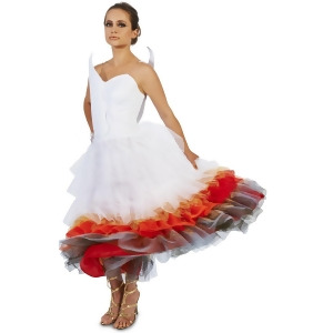 Flaming Winged Wedding Dress Adult Costume - Small