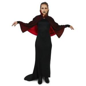 Sultry Vampire Dress with Capelet Adult Costume - Medium