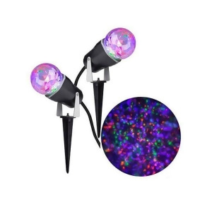 Purple Orange Green Kaleidoscope Projection Light Set of 2 - All