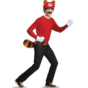 Super Mario Brothers Mario Raccoon Adult Kit - All