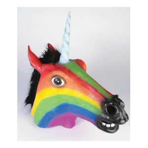 Rainbow Colored Unicorn Mask - All