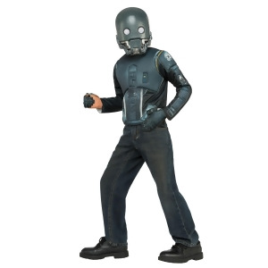 Boys Star Wars K-2so Deluxe Costume Top Set - All