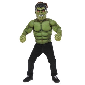Boys Hulk Deluxe Costume Top Set - All