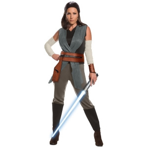 Star Wars Episode Viii The Last Jedi Deluxe Women's Rey Costume - SMALL