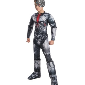 Boys Justice League Deluxe Cyborg Costume - Medium