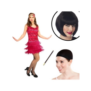 20'S Vintage Inspired Flapper Adult Costume Kit - X-Large