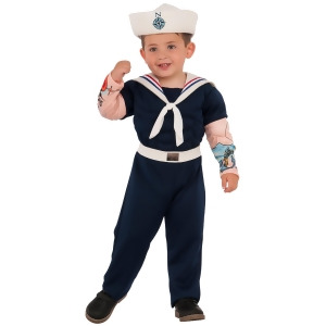 Boys Muscle Man Sailor Costume - X-Small