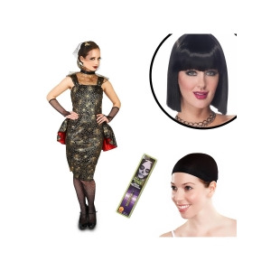Spiderweb Dress Adult Costume Kit - Medium