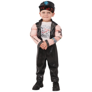 Boys Muscle Man Biker Costume - Small