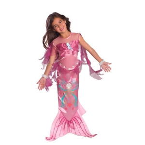 Girls Pink Mermaid Costume - Small