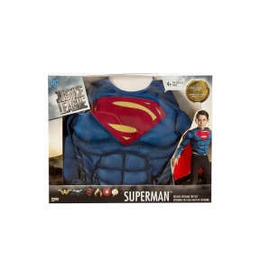 Boys Justice League Superman Muscle Chest Shirt - All
