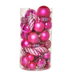 Pink Assorted Ornament Set 48 - All