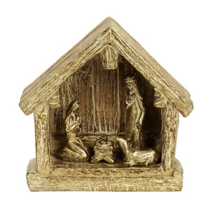 Resin Gold Nativity Creche - All
