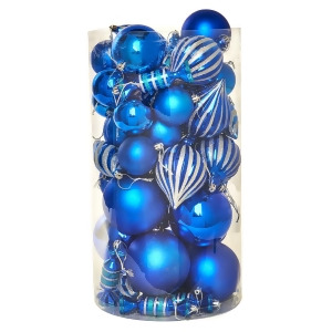Blue Assorted Ornament Set 48 - All