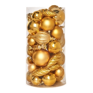 Gold Assorted Ornament Set 48 - All