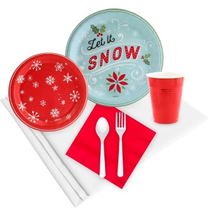 Let It Snow 24 Guest Party Pack - All