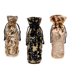 Metallic Reversible Wine Bag Set 3 - All