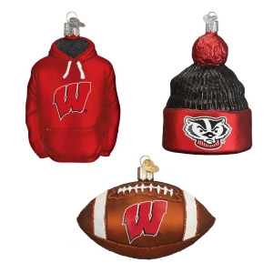 Wisconsin Football Christmas Ornament 3 - All