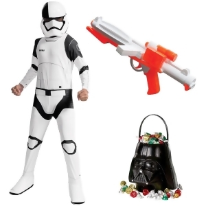 Star Wars Ep Viii The Last Jedi Child Executioner Trooper Costume with Blaster and Candy Pail - All
