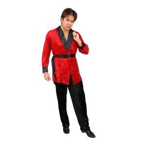 Smoking Jacket Red Adult Costume - MEDIUM