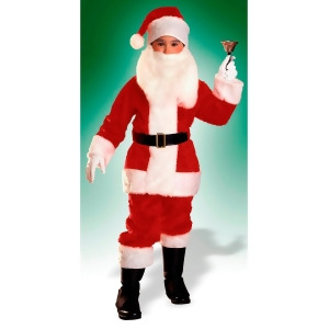 Boys Plush Santa Suit - Large