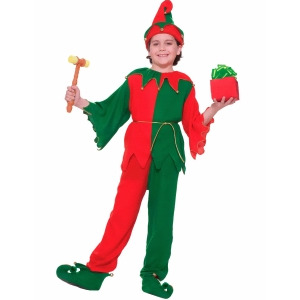Childrens Santa's Elf Costume - Medium