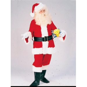 Mens Deluxe Velveteen Santa Suit - Standard