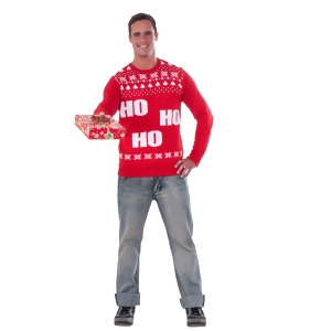 Adult Ho Ho Ho Christmas Sweater - Medium