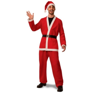 Mens Flannel Santa Suit - Standard