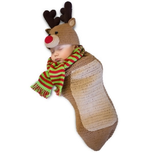 Randolph The Reindeer Newborn Costume - Newborn 0-3M