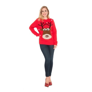 Adult Reindeer Christmas Sweater - Large