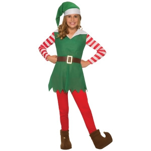 Girls Santa's Helper Costume - Large