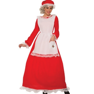 Womens Traditional Mrs Claus Costume - PLUS