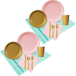 Mint Pink Gold Party Pack 48 - All