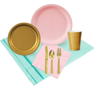 Mint Pink Gold Party Pack 24 - All