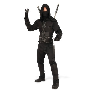 Mens Dark Ninja Costume - Standard