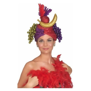 Shimmering Carmen Miranda Fruit Hat for Adults - All