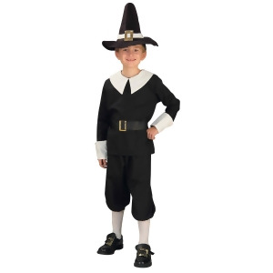 Boy Colonial Pilgrim Costume - MEDIUM