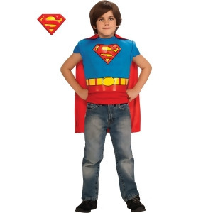 Kids Superman Classic Muscle Chest Boy's Shirt - All