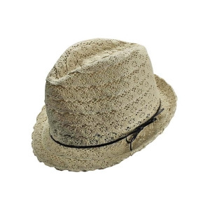 Ivory White Feminine Lace Fedora Hat - All