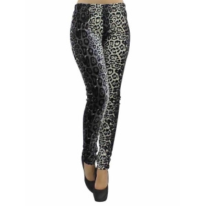 Exotic Cheetah Print Velour Leggings - All