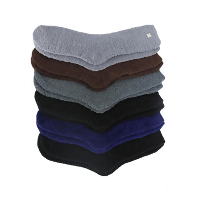 Solid Color Toasty Plush 6 Pack Fuzzy Socks 