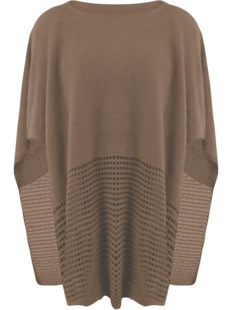 Fine Knit Lightweight Poncho - One Size